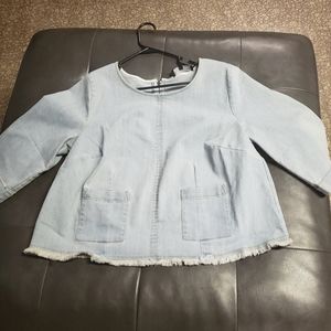 Blue jean baby doll shirt